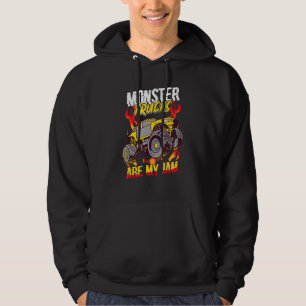 Cool Engines Vintage Monster Truck Is My Boys Men Hoodie