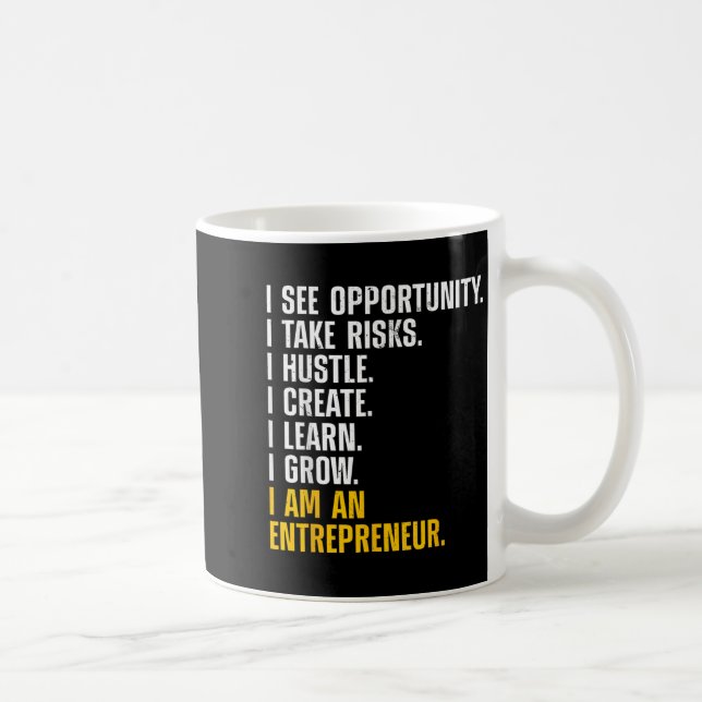 Cool Entrepreneur Art For Men Women Ceo New Busine Coffee Mug (Right)