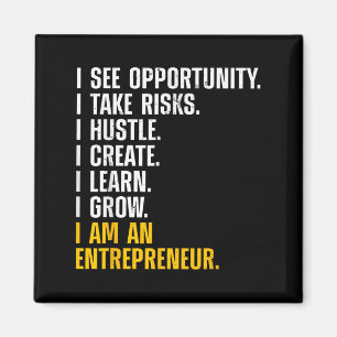 Cool Entrepreneur Art For Men Women Ceo New Busine Magnet