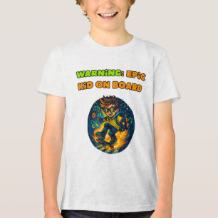 cool epic skateboard kids' shirt