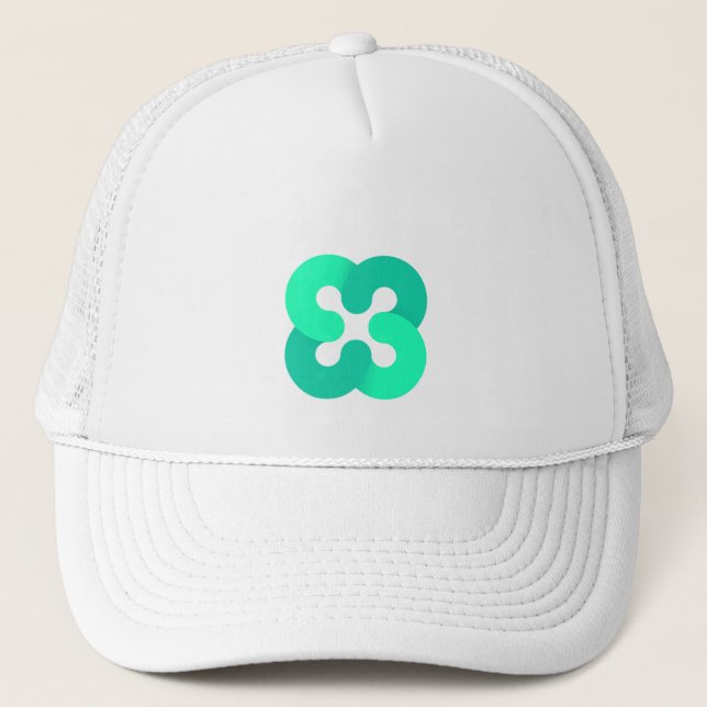 Cool Ethos Cryptocurrency Coin Sign Trucker Hat (Front)