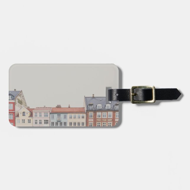 Cool European Buildings Photo Luggage Tag (Front Horizontal)