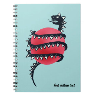 Cool Evil Black Dragon Snake Monster Notebook