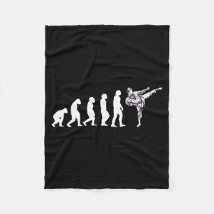 Cool Evolution Taekwondo Karate Aikido Ju Jutsu Fleece Blanket