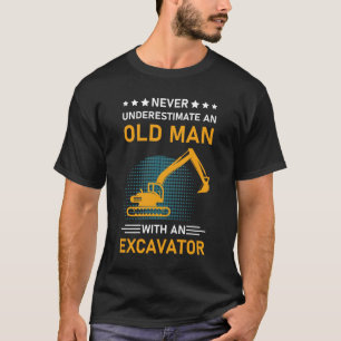 Cool Excavator Construction Worker T-Shirt