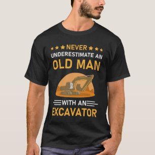 Cool Excavator Construction Worker T-Shirt