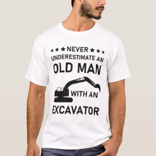 Cool Excavator Construction Worker T-Shirt