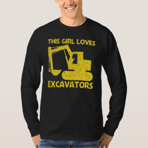 Cool Excavator For Girls Mum Heavy Equipment Opera T-Shirt