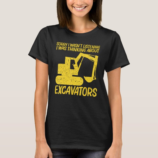 Cool Excavator For Men Women Heavy Equipment Opera T-Shirt (Front)
