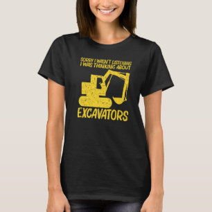 Cool Excavator For Men Women Heavy Equipment Opera T-Shirt
