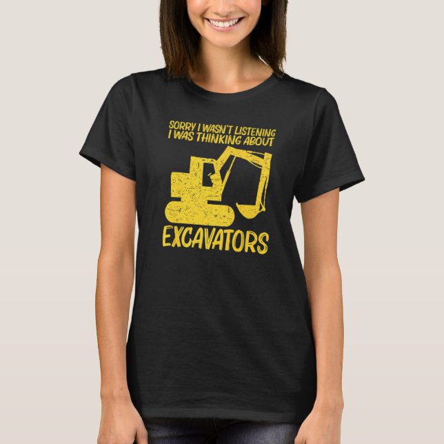 Cool Excavator For Men Women Heavy Equipment Opera T-Shirt (Front)