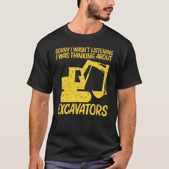 Cool Excavator For Men Women Heavy Equipment Opera T-Shirt (Front)