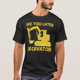 Cool Excavator For Men Women Heavy Equipment Opera T-Shirt