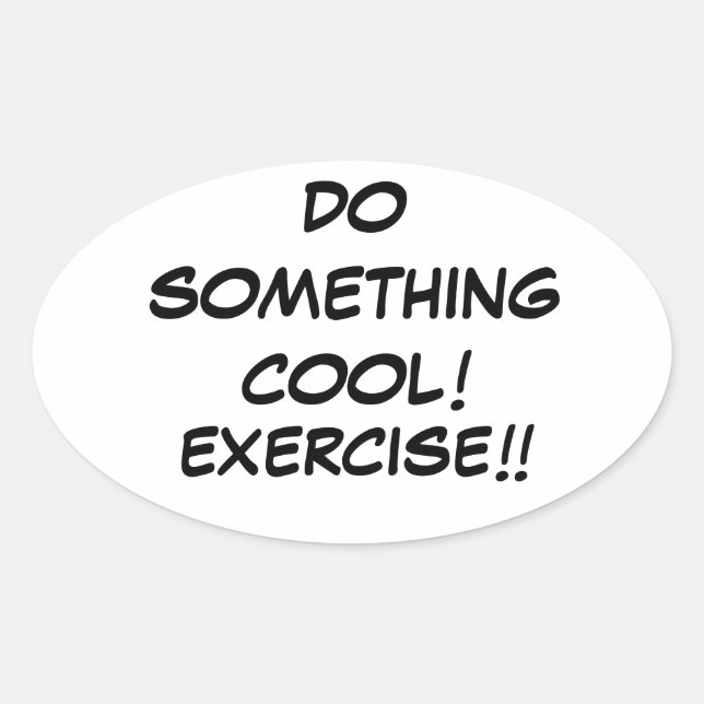 COOL exercise sticker (Front)