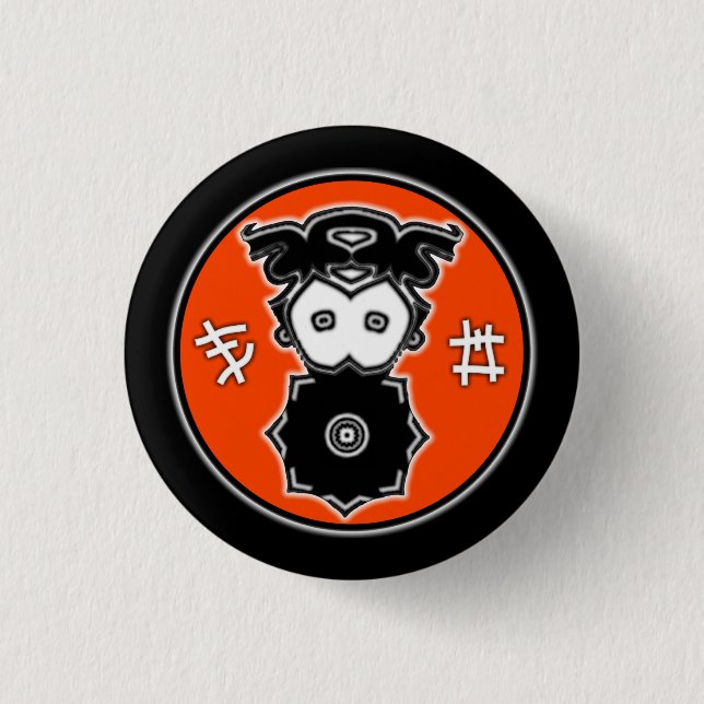 Cool exotic thing 3 cm round badge (Front)