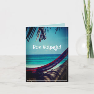 Cool Exotic Travel Bon Voyage Card