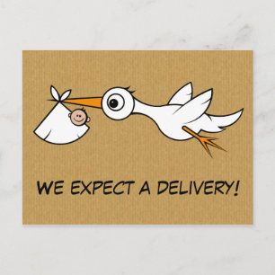 Cool expectation pregnancy postcard