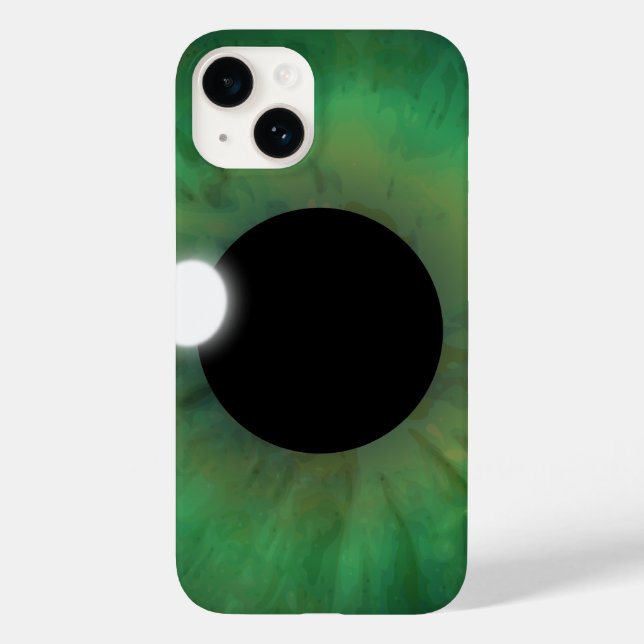 Cool eyePhone Green Eye Iris Eyeball Closeup Slim Case-Mate iPhone Case (Back)