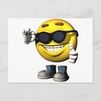 cool face postcard