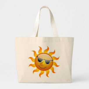 COOL FACE SUNSHINE LARGE TOTE BAG