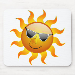 COOL FACE SUNSHINE MOUSE MAT