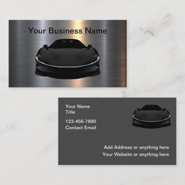 Cool Factor Automotive Business Cards (Front/Back)