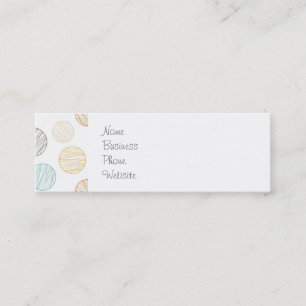 Cool Faded Colourful Balls of Yarn Pattern Gifts Mini Business Card