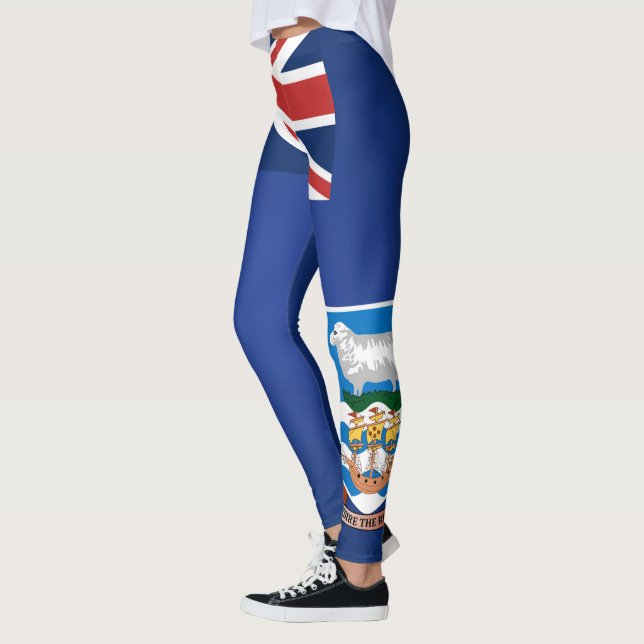 Cool Falkland Islands Flag Fashion Leggings (Left)