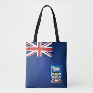 Cool Falkland Islands Flag Fashion Tote Bag