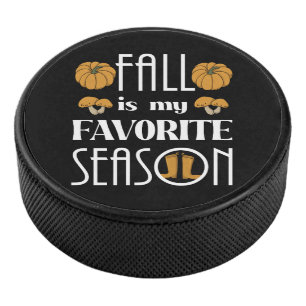 Cool Fall  Hockey Puck