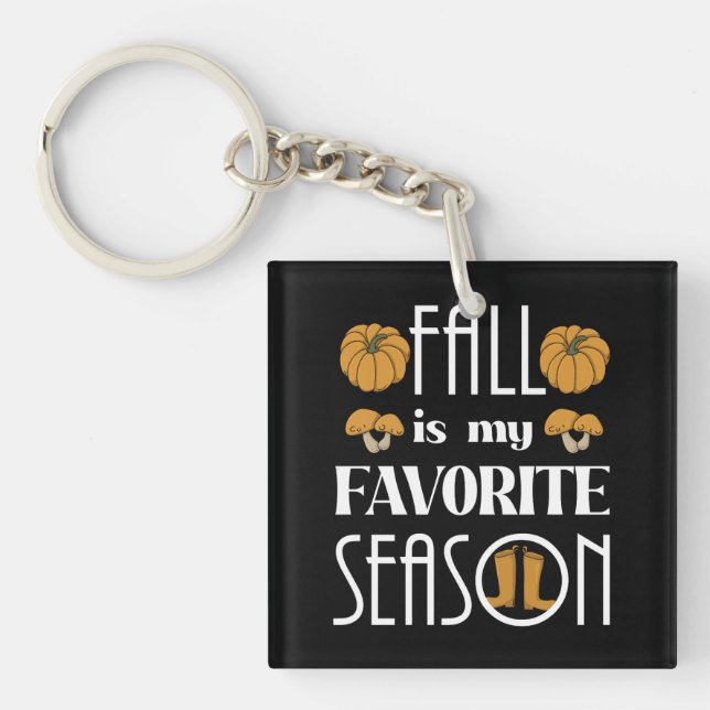 Cool Fall  Key Ring (Front)