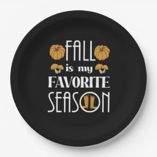 Cool Fall  Paper Plate