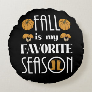Cool Fall  Round Cushion