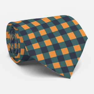 cool Fall Seasonal check pattern Tie