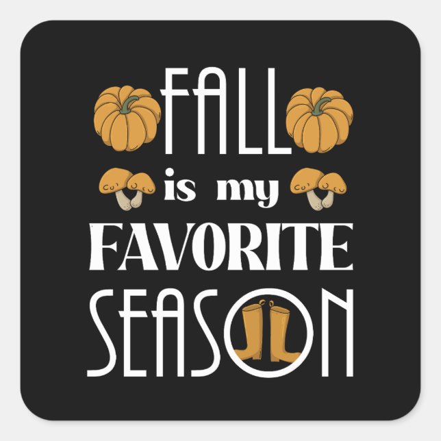 Cool Fall  Square Sticker (Front)