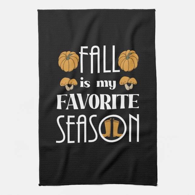 Cool Fall  Tea Towel (Vertical)