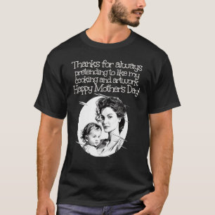 Cool Family Face with Mum and Child for Happy Moth T-Shirt