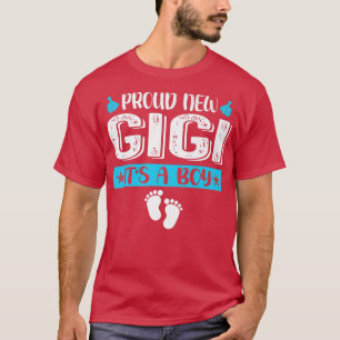 Cool Family Proud New Gigi It's A Boy Gender Revea T-Shirt