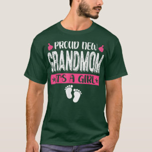 Cool Family Proud New Grandmom It's A Girl Gender T-Shirt