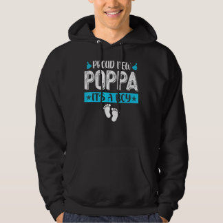 Cool Family Proud New Poppa It's A Boy Gender Reve Hoodie