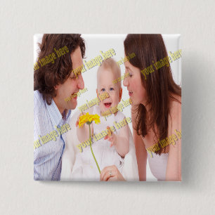 Cool Family Stylish Fab Photo Collage 15 Cm Square Badge