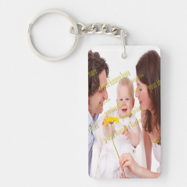 Cool Family Stylish Fab Photo Collage Key Ring (Front)
