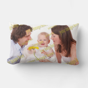 Cool Family Stylish Fab Photo Collage Lumbar Cushion