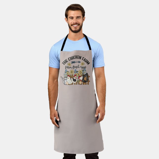 Cool farm fresh eggs vendors apron (Worn)