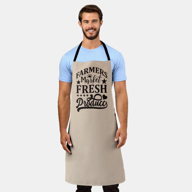 Cool Farmers market fresh produce change colour Apron (Worn)