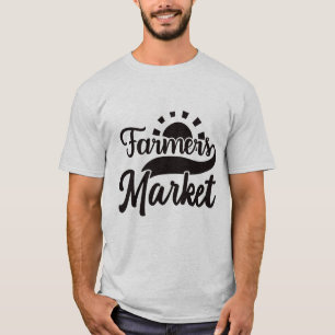 Cool Farmers market word art  T-Shirt