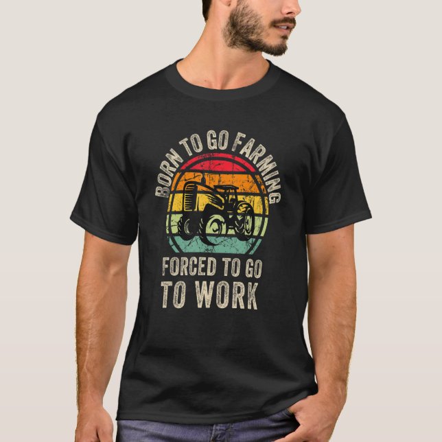 Cool Farming agriculture Graphic Farmer Tractor Me T-Shirt (Front)