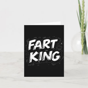 Cool Fart King Emblem Card