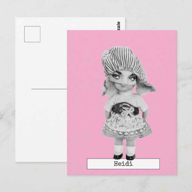 Cool Fashion Doll Postcard (Front/Back)