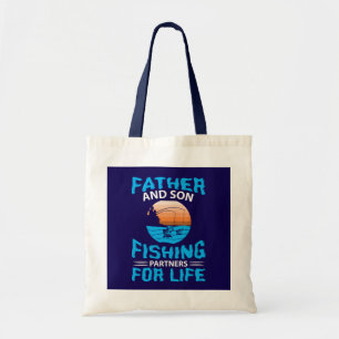 Cool Father Son fishing partners life Tote Bag
